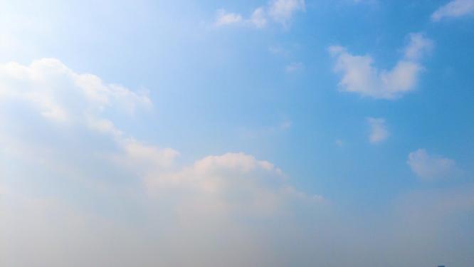 蓝天白云云朵飘飘延时风景视频素材