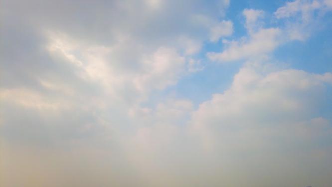 蓝天白云云朵飘飘延时风景视频素材