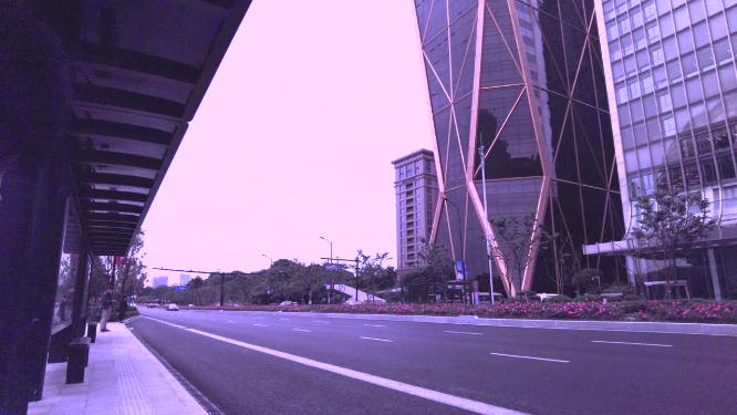 马路车辆车流延时摄影