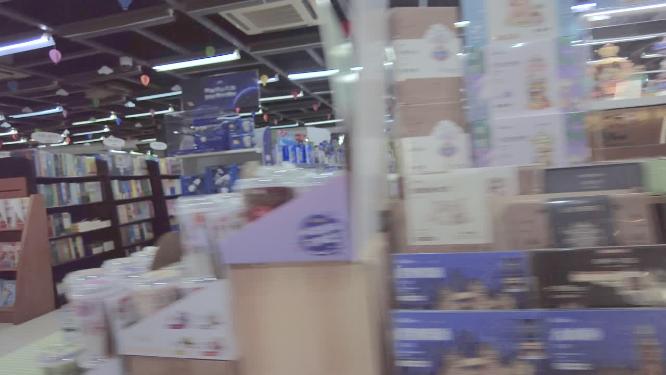书城运镜展示空镜头