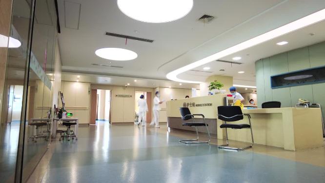 医院医护人员住院部护士站病人人流延时摄影