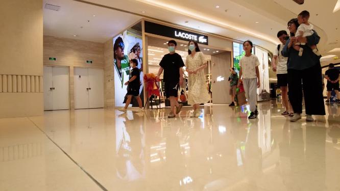 商场逛街购物人流延时摄影4