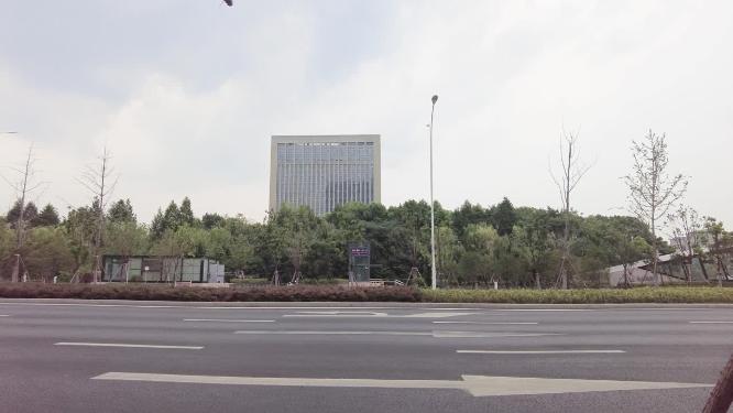 城市马路车辆车流空镜头