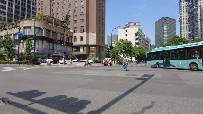 杭州市区车流人流延时摄影