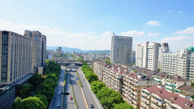 杭州西湖景区西湖大道风景视频素材9