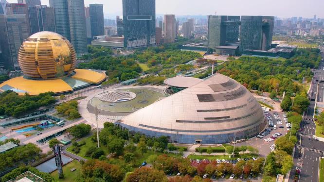 杭州钱江新城市民中心城市风景延时摄影4