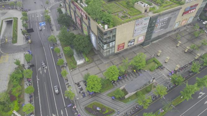 杭州马路十字路口车流量