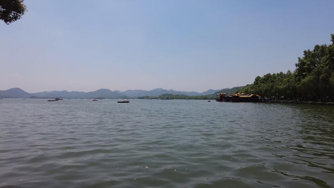 湖水湖面波浪特写