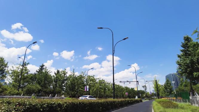 马路运镜特写