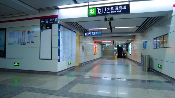 城市地铁人口人流延时摄影