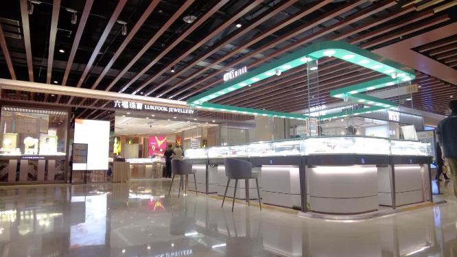 地下商场商铺逛街购物人流延时