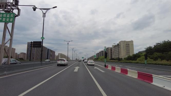 城市风景高架桥视角