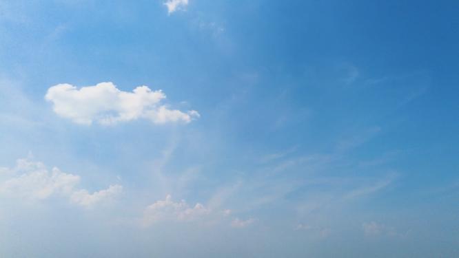 天空蓝天白云延时摄影