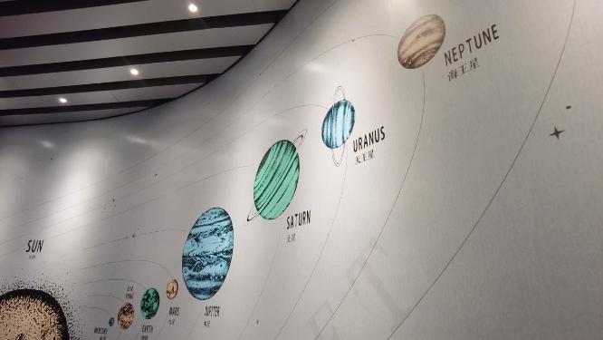 科技馆展示的太阳系