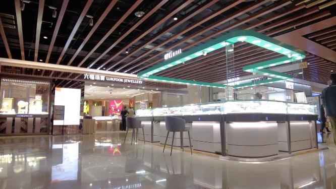 地下商场商铺逛街购物人流延时9