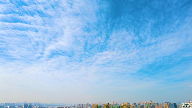 城市蓝天白云延时风景视频素材40