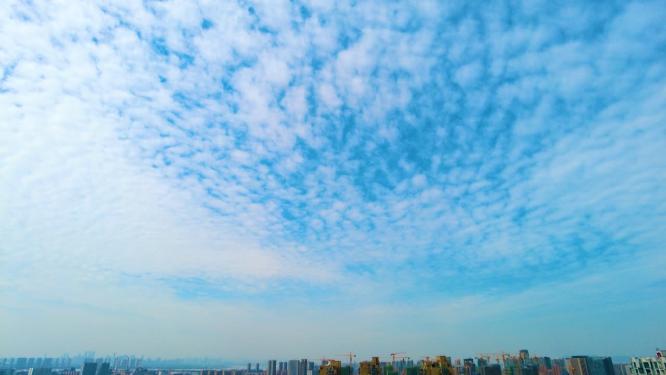 城市蓝天白云延时风景视频素材44