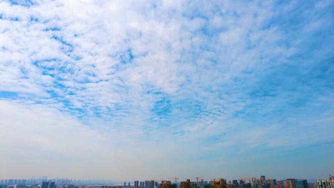 城市蓝天白云延时风景视频素材49