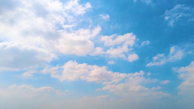 城市蓝天白云延时风景视频素材