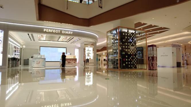 大型商场门店人群人流延时摄影