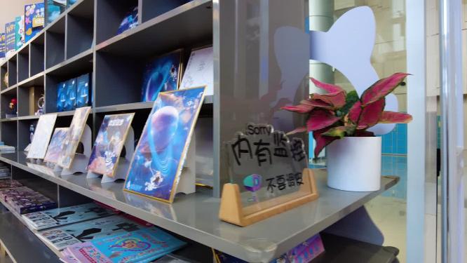小艺术品店铺空镜头