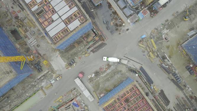 建筑场地俯瞰