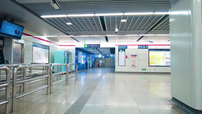 杭州地铁人群人流延时摄影4