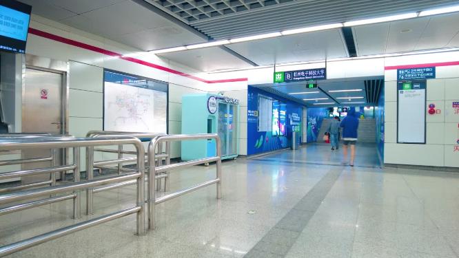 杭州地铁人群人流延时摄影9