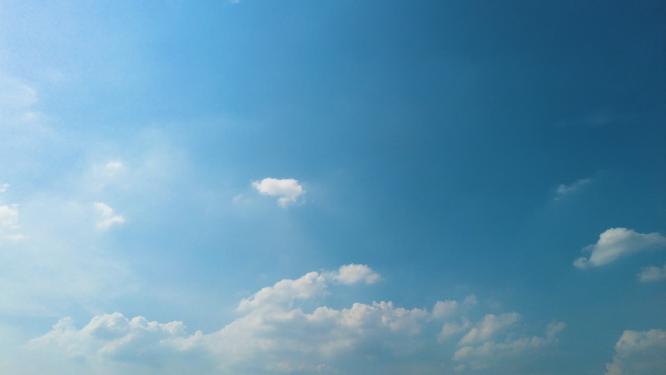 蓝天白云天空延时摄影