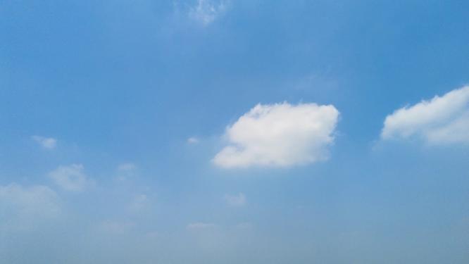 蓝天白云风景视频延时