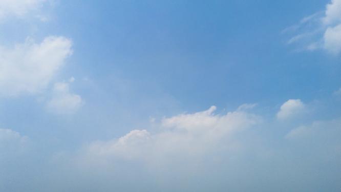 蓝天白云风景视频延时