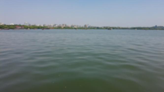 西湖湖水特写