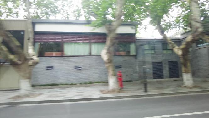 西湖风景景区汽车开车第一视角