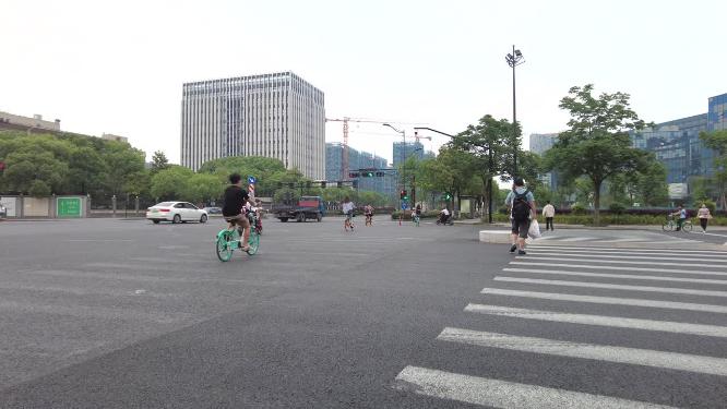 城市上下班车流人流