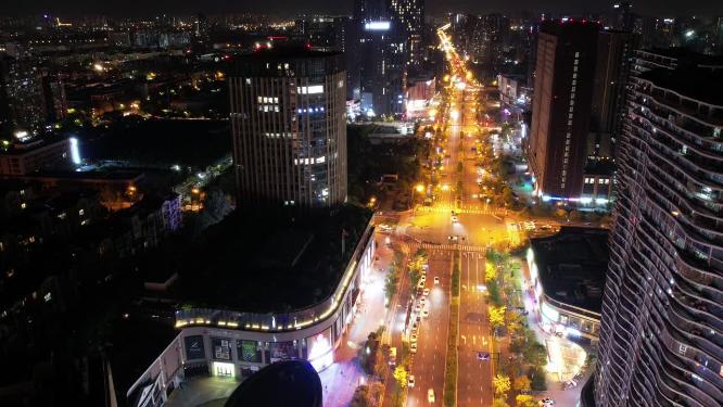 城市夜景车辆车流延时摄影