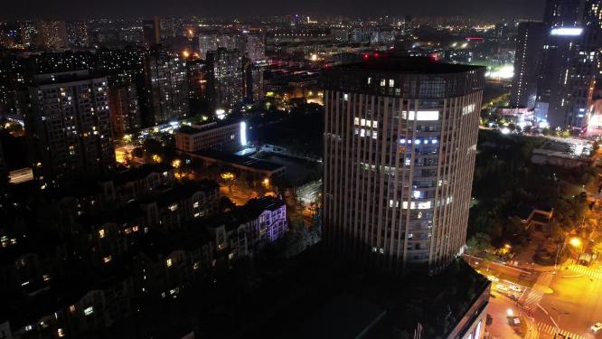 城市夜景车辆车流延时摄影