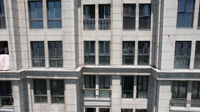 城市小区楼层特写视频素材
