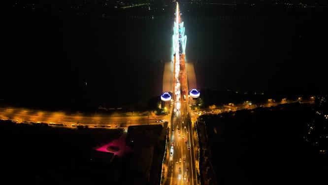 城市立交桥车辆车流夜景视频素材