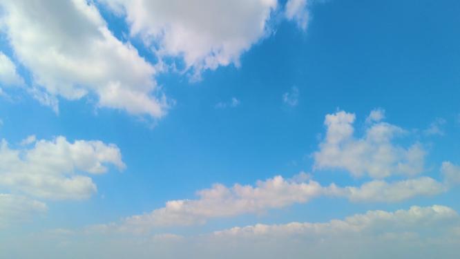城市蓝天白云风景延时摄影视频素材
