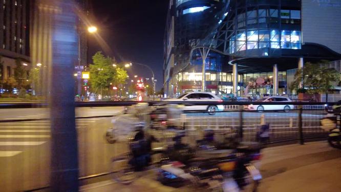 城市马路街头夜景视频素材