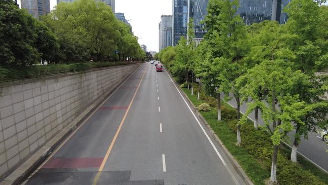 城市马路车辆车流延时摄影