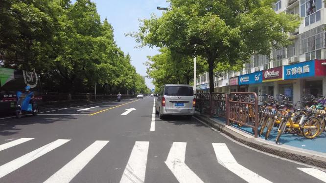 城市马路运镜空镜头