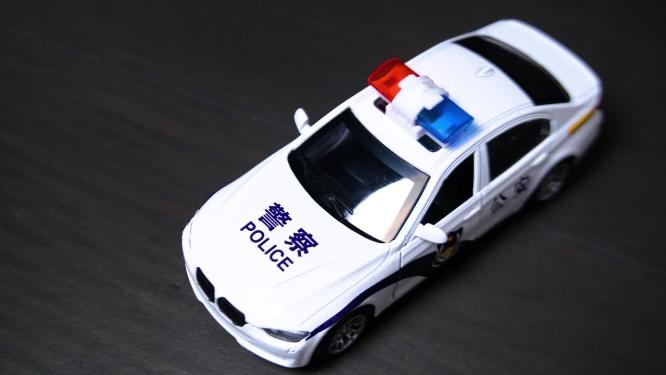 警察公安警车特写视频素材4