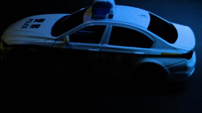 警察公安警车特写视频素材90