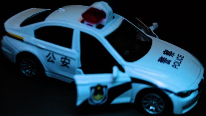 警察公安警车特写视频素材94