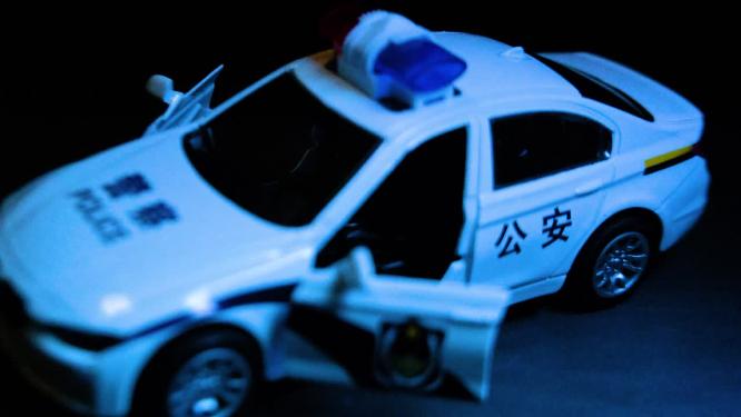 警察公安警车特写视频素材99