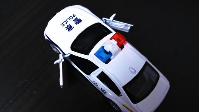 警车警示灯特写视频素材9