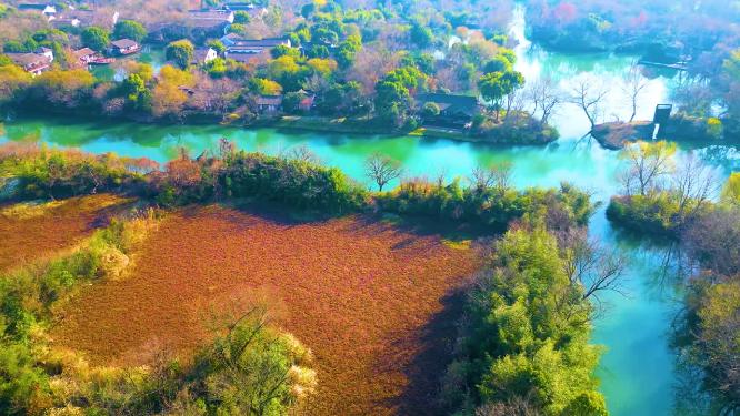 杭州西湖区西溪湿地美景风景视频素材94