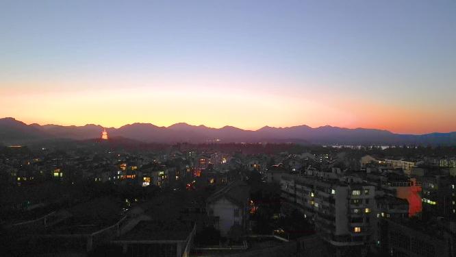 杭州西湖景区夜晚夜景美景视频素材