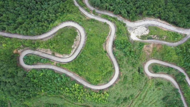 福建省 泉州市 德化县 春美乡 十八格盘山公路 山路 公路